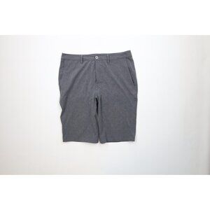 Buckle BKE Mens Size 32 Striped Stretch Standard Fit Hybrid Shorts Gray